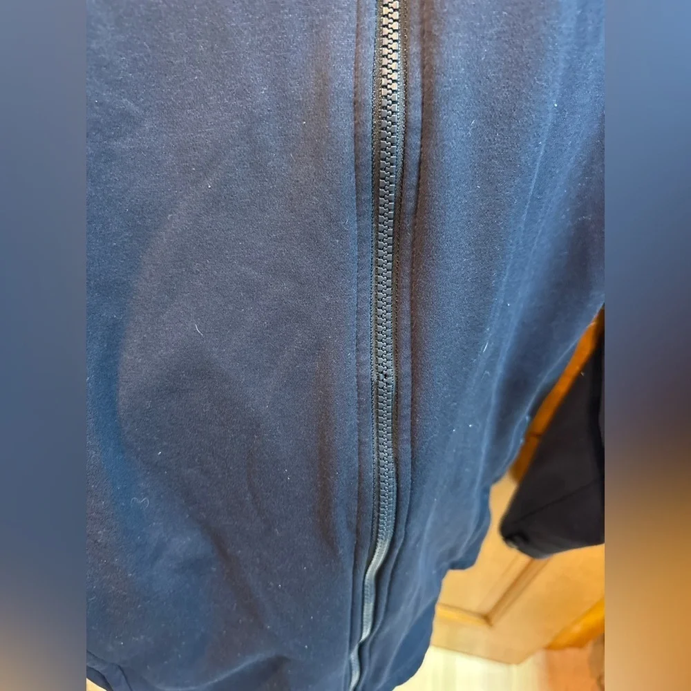 The North Face Men’s Blue Fleece Lined Zip Up Jacket Size Small (Flaws)